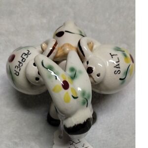 Vintage Donkey Salt and Pepper Shakers Ceramic Novelty Kitchen Decor‎